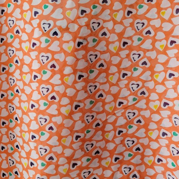 Overlayer orange shirt with hearts print - Picture 2 of 5